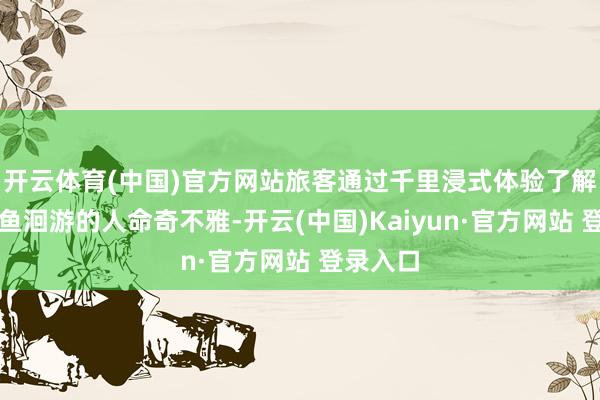 开云体育(中国)官方网站旅客通过千里浸式体验了解大马哈鱼洄游的人命奇不雅-开云(中国)Kaiyun·官方网站 登录入口