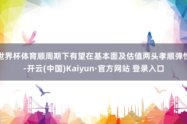 世界杯体育顺周期下有望在基本面及估值两头孝顺弹性-开云(中国)Kaiyun·官方网站 登录入口